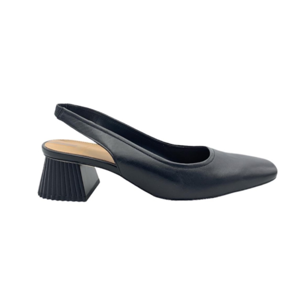 Sam Edelman Toren Black Square Toe Slingback Block Heels 8.5